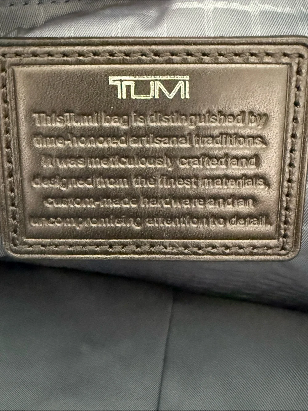 Tumi Black Men's Laptop Briefcase with Shoulder Strap